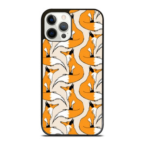 ORANGE FOX PATTERN iPhone 12 Pro Case Cover