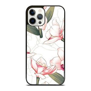 PINK ORCHID FLOWER iPhone 12 Pro Case Cover