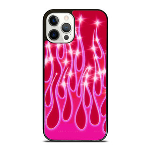 SNINY PINK FLAMES iPhone 12 Pro Case Cover SNINY PINK FLAMES iPhone 12 Pro Case Cover