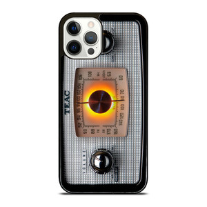 VINTAGE RADIO SILVER METAL iPhone 12 Pro Case Cover