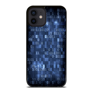 BLUE STYLISH BINARY CODE iPhone 12 Mini Case Cover