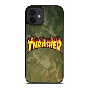 THRASHER LOGO CAMO FABRIC iPhone 12 Mini Case Cover THRASHER LOGO CAMO FABRIC iPhone 12 Mini Case Cover