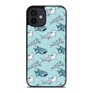 CUTE SHARK PATTERN iPhone 12 Mini Case Cover