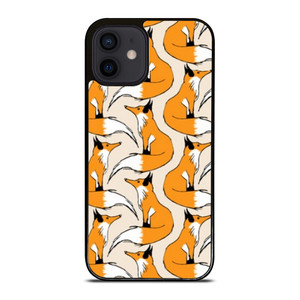 ORANGE FOX PATTERN iPhone 12 Mini Case Cover