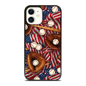 AMERICAN BASEBALL ABSTRACT iPhone 12 Case Cover