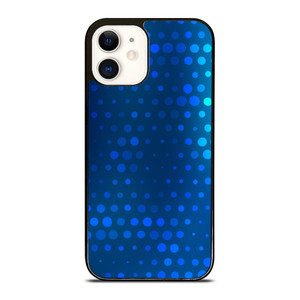 BLUE GRADIENT HALFTONE PATTERN iPhone 12 Case Cover