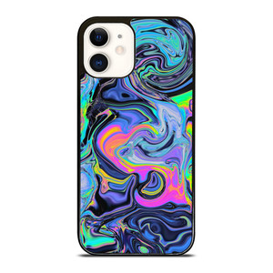 BLUE LIQUID CHROME iPhone 12 Case Cover