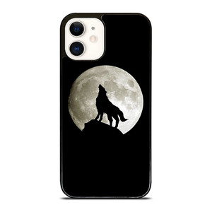 FULL MOON WOLF SILHOUETTE iPhone 12 Case Cover