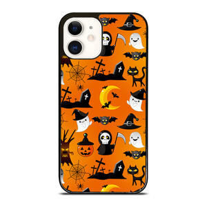 HAPPY HALLOWEEN CARTOON PATERN iPhone 12 Case Cover