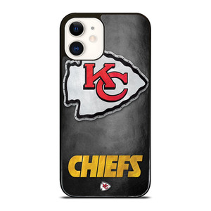 KANSAS CITY CHIEFS METAL LOGO iPhone 12 Case Cover