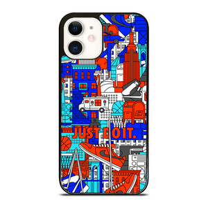NIKE JUST DO IT ART COLLAGE iPhone 12 Case Cover NIKE JUST DO IT ART COLLAGE iPhone 12 Case Cover