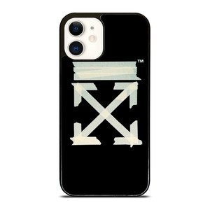OFF WHITE TAPE LOGO iPhone 12 Case Cover