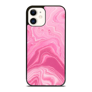 PINK LIQUID TEXTURES iPhone 12 Case Cover PINK LIQUID TEXTURES iPhone 12 Case Cover
