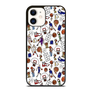 PLAYFUL BASKETBALL DOODLE ART iPhone 12 Case Cover