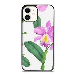 PURPLE ORCHID FLOWER PAINTING iPhone 12 Case Cover