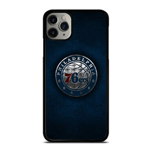 PHILADELPHIA 76ERS METAL LOGO iPhone 11 Pro Max Case Cover