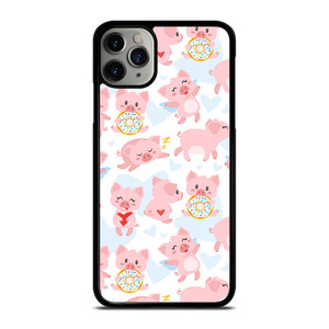 PINK BABY PIGS PATTERN iPhone 11 Pro Max Case Cover