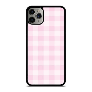 PINK PLAID PATTERN iPhone 11 Pro Max Case Cover