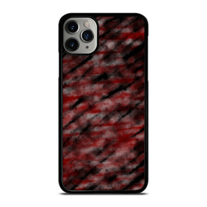 RED BLACK TIE DYE PATTERN iPhone 11 Pro Max Case Cover