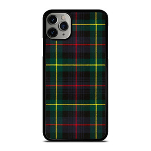 RED YELLOW TARTAN PLAID PATTERN iPhone 11 Pro Max Case Cover