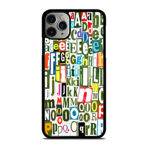 RETRO ALPHABET GREEN COLLAGE iPhone 11 Pro Max Case Cover