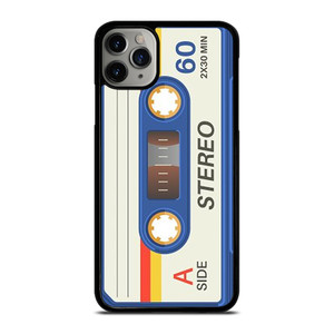 RETRO BLUE STEREO CASETTE TAPE iPhone 11 Pro Max Case Cover