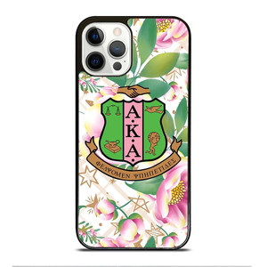 AKA PINK AND GREEN FLOWER LOGO iPhone 12 Pro Case Cover AKA PINK AND GREEN FLOWER LOGO iPhone 12 Pro Case Cover