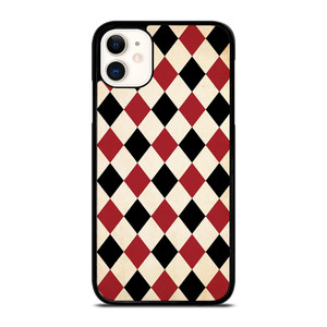 DIAMOND RED BACK PATTERN iPhone 11 Case Cover
