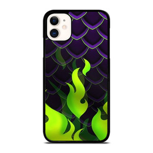 MALEFICENT GREEN FLAMES PATTERN iPhone 11 Case Cover