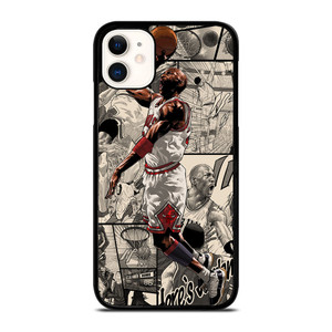MICHAEL JORDAN COMIC ART iPhone 11 Case Cover