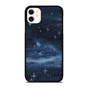 NAVY BLUE STAR FABRIC TEXTURE iPhone 11 Case Cover NAVY BLUE STAR FABRIC TEXTURE iPhone 11 Case Cover
