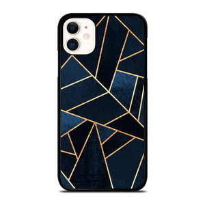 NAVY STONE CERAMIC ABSTRACT iPhone 11 Case Cover
