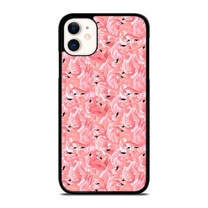 PINK FLAMINGO PATTERN iPhone 11 Case Cover