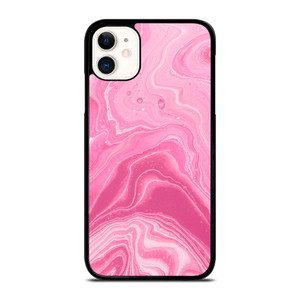 PINK LIQUID TEXTURES iPhone 11 Case Cover PINK LIQUID TEXTURES iPhone 11 Case Cover