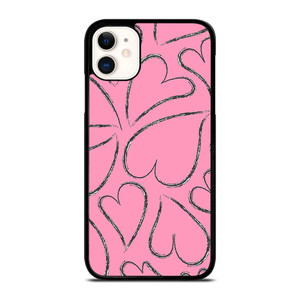 PINK LOVE BRUSHES PATTERN iPhone 11 Case Cover