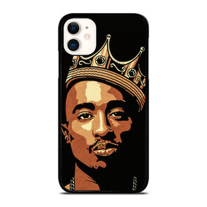 THE KING TUPAC SHAKUR ART iPhone 11 Case Cover THE KING TUPAC SHAKUR ART iPhone 11 Case Cover