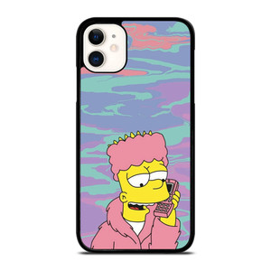 TIE DYE PATTERN BART SIMPSON iPhone 11 Case Cover