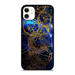 TIME LORD WRITING GOLD BLUE iPhone 11 Case Cover