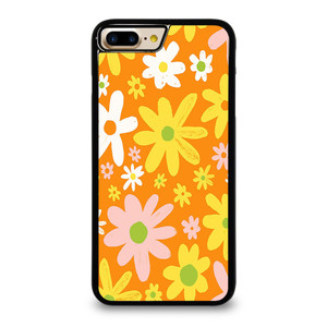 FLOWER POWER ORANGE PATTERN iPhone 7 / 8 Plus Case Cover