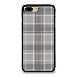 GREY TARTAN PLAID PATTERN iPhone 7 / 8 Plus Case Cover
