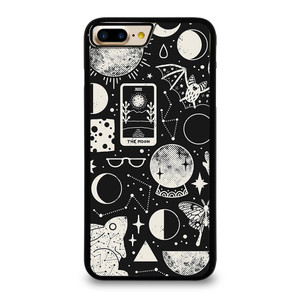 LUNAR PATTERN BLACK WHITE iPhone 7 / 8 Plus Case Cover LUNAR PATTERN BLACK WHITE iPhone 7 / 8 Plus Case Cover