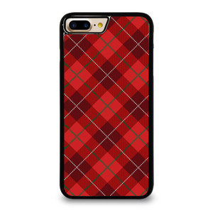 RED TARTAN CROSS PATTERN iPhone 7 / 8 Plus Case Cover RED TARTAN CROSS PATTERN iPhone 7 / 8 Plus Case Cover