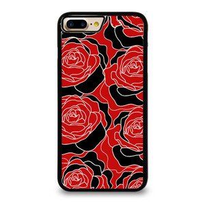 ROSE RED AND BLACK PATTERN iPhone 7 / 8 Plus Case Cover