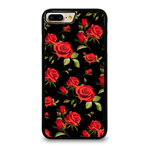 SEAMLESS RED ROSE PATTERN iPhone 7 / 8 Plus Case Cover
