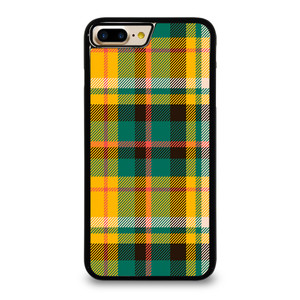 YELLOW GREEN TARTAN PATTERN iPhone 7 / 8 Plus Case Cover YELLOW GREEN TARTAN PATTERN iPhone 7 / 8 Plus Case Cover