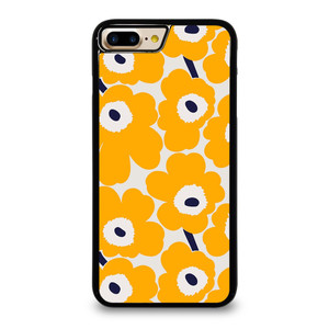 YELLOW RETRO FLORAL PATTERN iPhone 7 / 8 Plus Case Cover