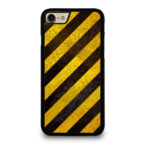 BLACK YELLOW POLICE LINE STRIPE iPhone 7 / 8 Case Cover