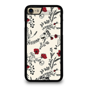 HAND DRAWING RED FLOWER PATTERN iPhone 7 / 8 Case Cover