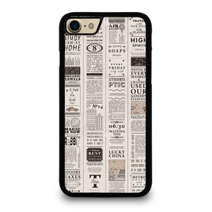 OLD NEWSPAPER PATTERN iPhone 7 / 8 Case Cover