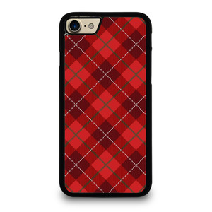 RED TARTAN CROSS PATTERN iPhone 7 / 8 Case Cover